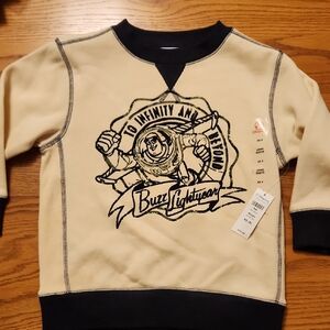 Disney Buzz Lightyear Cream and Black Sweatshirt